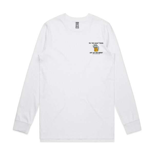 Get On The Beers Long Sleeve (White) Thumbnail